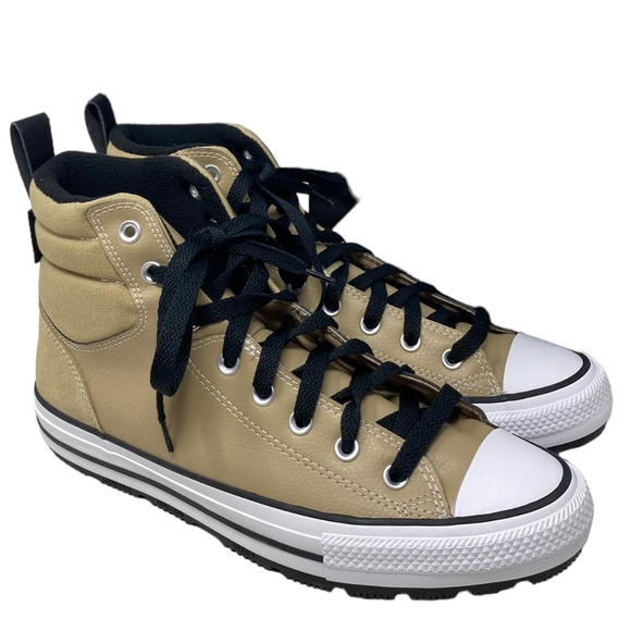 Converse CTAS Berkshire Boot Hi Men's Nomad Khaki Leather Sneakers A04475C - Picture 2 of 9